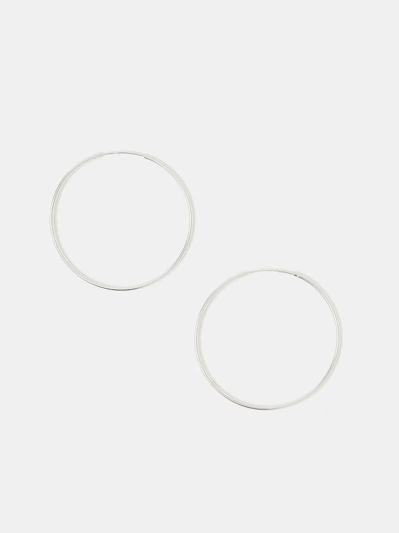 Accessorize sterling silver large hoop earrings - British product