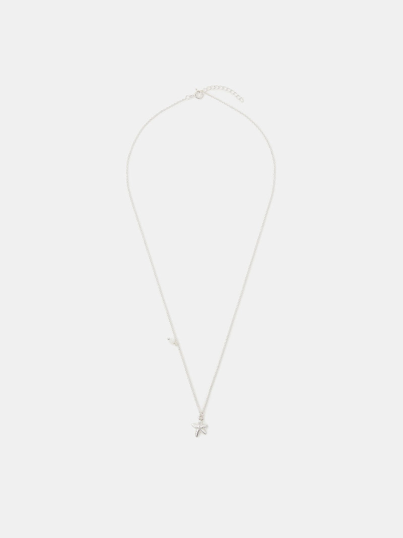 Accessorize silver plated sterling starfish pendant necklace - British product
