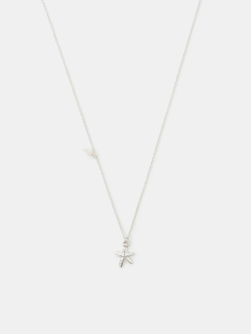 Accessorize silver plated sterling starfish pendant necklace - British product