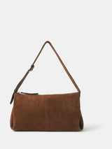 Next Accessorize Brown Suede Shoulder Bag- Buy online at McGrocer