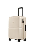 Antler Single Stripe medium hardside suitcase in Cream (British brand)
