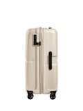 Antler Single Stripe medium hardside suitcase in Cream (British brand)
