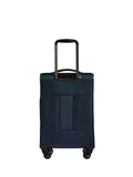 Antler Blue Soft Stripe cabin suitcase, imported from the UK