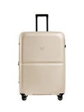 Antler large hardside suitcase cream single stripe, imported from the UK
