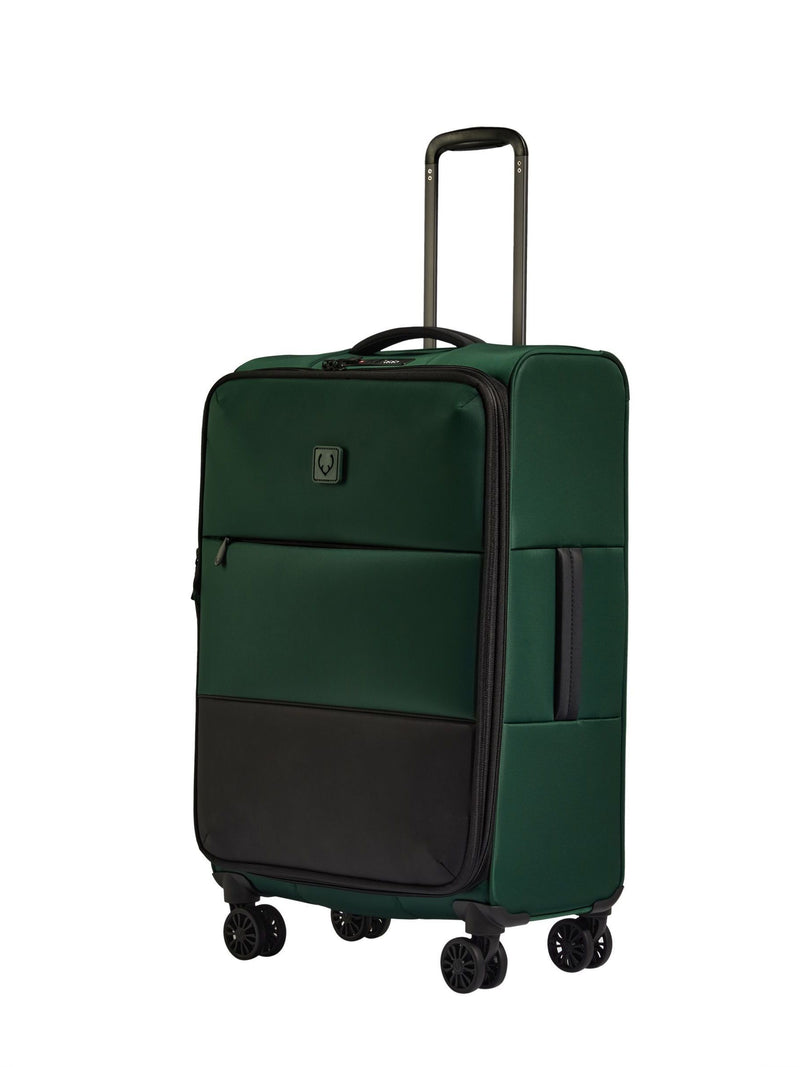 Antler green soft stripe luggage, UK version
