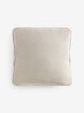 Natural cotton velvet cushion plait edge 50x50cm (British brand)