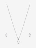 Simply Silver 925 Sterling Silver Cubic Zirconia Marquise Set
