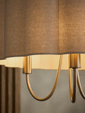 Natural Larson 3 light chandelier - British product