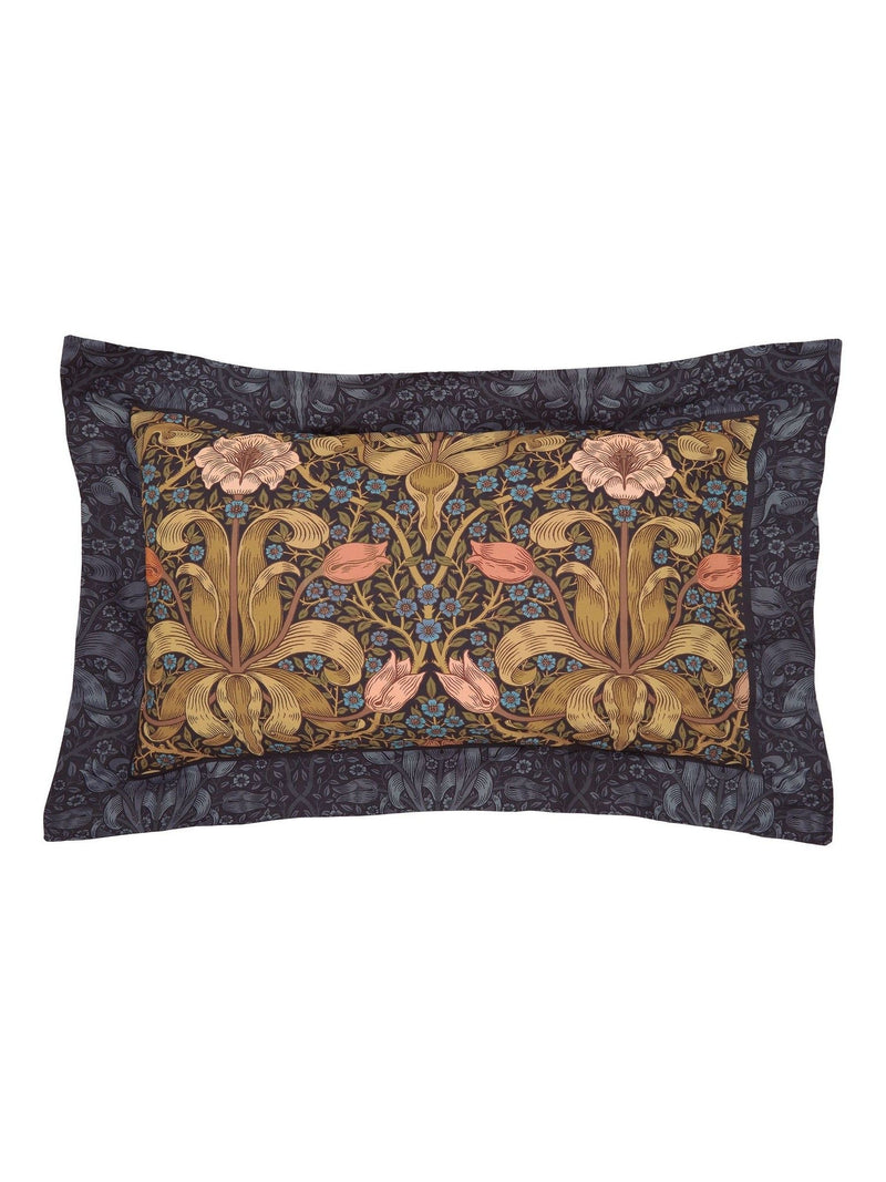 Morris & Co Navy Spring Thicket duvet set, imported from the UK