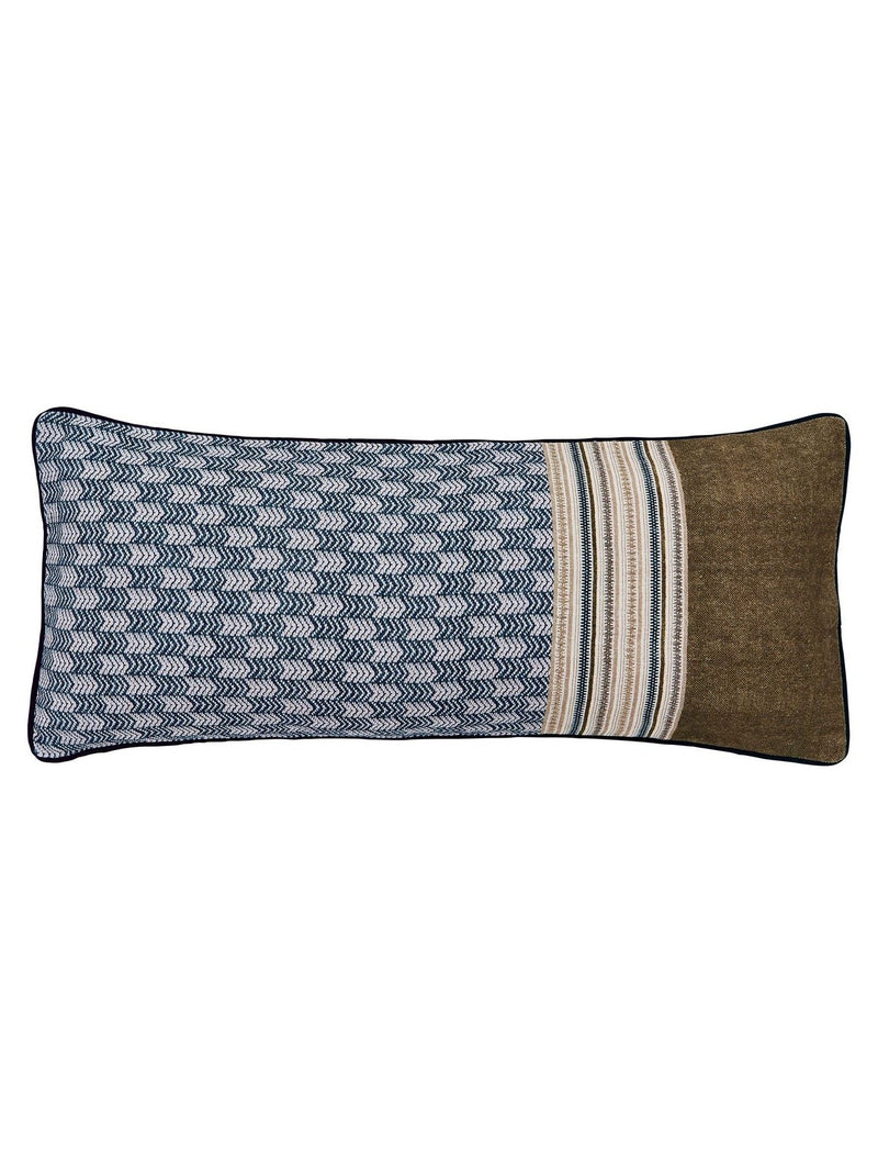 Bedeck of Belfast deep teal tan Avero cushion (British brand)