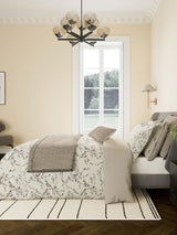 Next Bedeck of Belfast Warm Grey Rana 200 Thread Count Cotton Duvet Set- Buy online at McGrocer