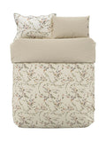Bedeck of Belfast warm grey floral duvet set - British product