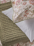 Bedeck of Belfast Nora quilted throw sage green 150x200cm (British brand)