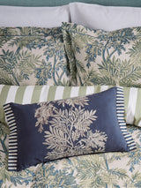 Next Sanderson Blue Tapestry Tree Cotton Cushion 60x40cm- Buy online at McGrocer