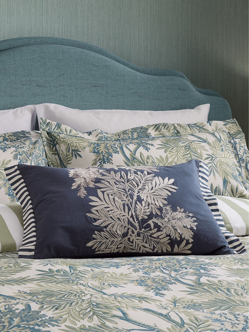 Sanderson Blue Tapestry Tree cushion 60x40cm, UK version