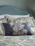 Sanderson Blue Tapestry Tree cushion 60x40cm, UK version