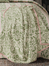 Next Helena Springfield Green Pink Pheasant Fleece Throw- Buy online at McGrocer