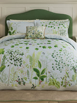 Next Sanderson Sky Blue Sycamore & Oak 200 TC Cotton Sateen Duvet Set- Buy online at McGrocer