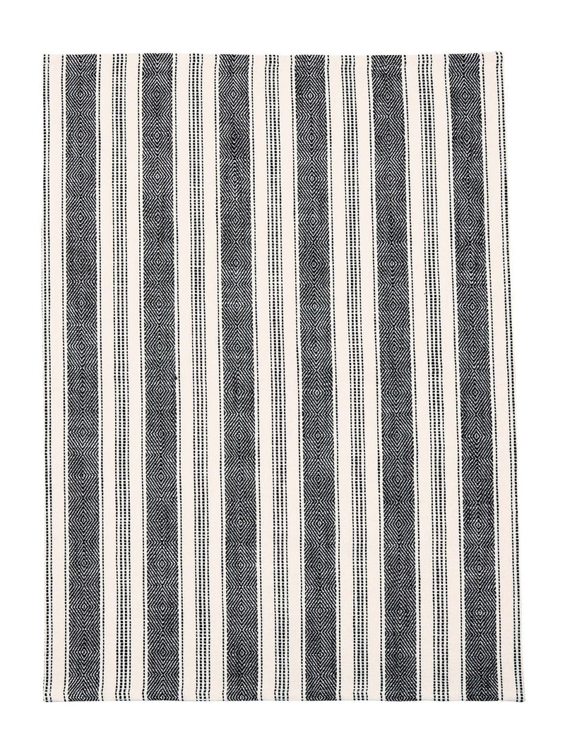 Bedeck tea towels charcoal stripe set of 2 70x50cm - British product