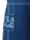Bedeck of Belfast Midnight Navy Saja apron - British product