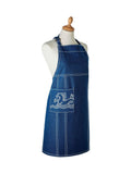 Bedeck of Belfast Midnight Navy Saja apron - British product