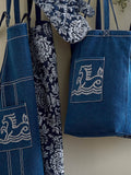 Bedeck of Belfast Midnight Navy Saja apron - British product