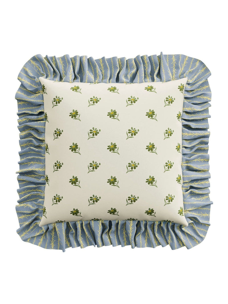 Sanderson Tuileries cotton cushion with floral print - British brand