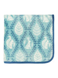 Helena Springfield fleece throw blue teal woodland trellis 140x180cm (British brand)