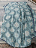Helena Springfield fleece throw blue teal woodland trellis 140x180cm (British brand)