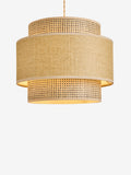 Natural Alor 2 tier easy fit ceiling light shade 31cm, UK version