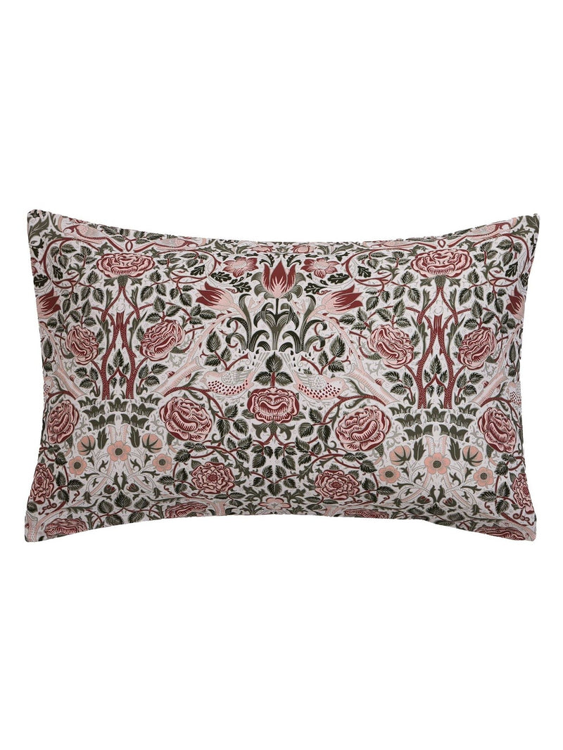 William Morris At Home green rose 220 thread count pillowcases, UK version