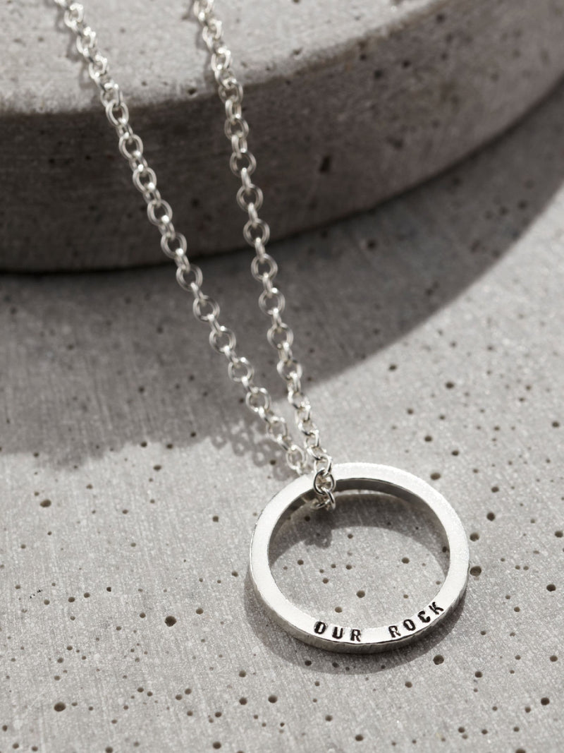 Posh Totty Designs personalised men's sterling silver necklace, imported from the UK