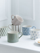 Murmur Set of 2 Linen Mara Stoneware Mugs