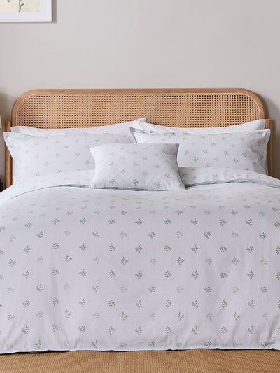 Next Murmur Sage Thalia 100% Cotton Duvet Set- Buy online at McGrocer