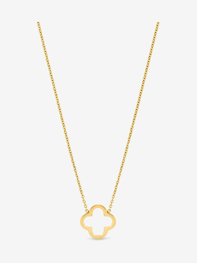 Next Jon Richard Gold Tone Plated Waterproof Clover Lucky Charm Necklace 400mm- Buy online at McGrocer