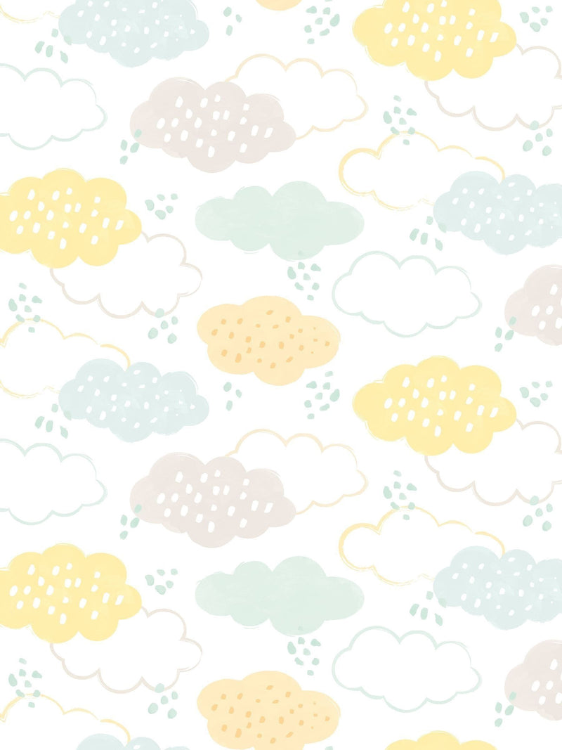 Hoopla Walls Pink Fluffy Clouds wallpaper 10m - British product
