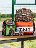 Vanilla Underground Black Minecraft backpack set 3 piece, UK version