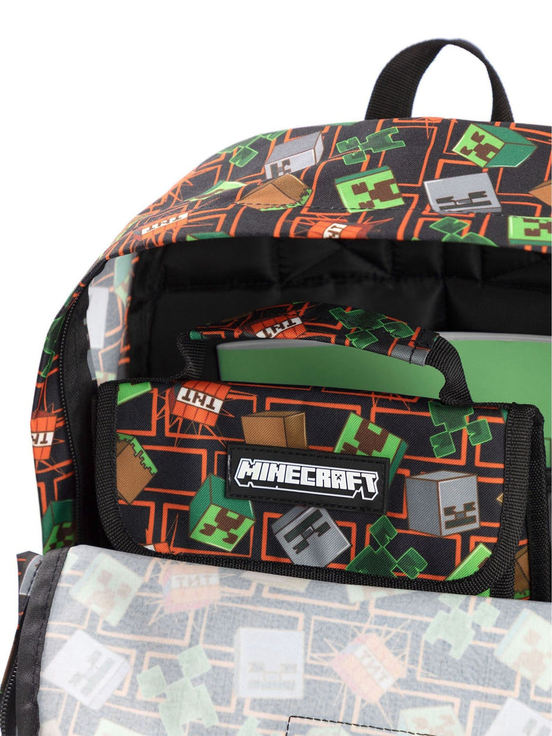 Vanilla Underground Black Minecraft backpack set 3 piece, UK version
