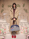 Cath Kidston Navy Paddington Stripe bowling holdall - British product