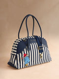 Cath Kidston Navy Paddington Stripe bowling holdall - British product
