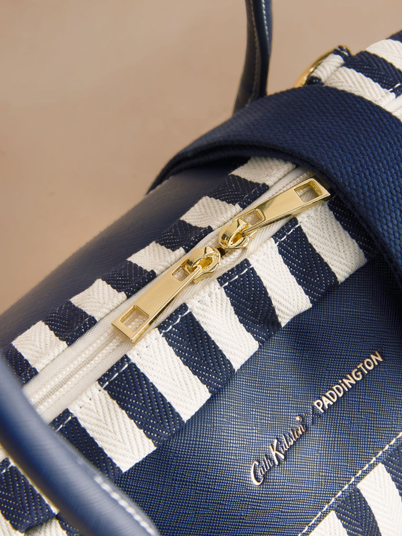 Cath Kidston Navy Paddington Stripe bowling holdall - British product