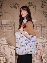 Next Cath Kidston Blue Paddington London Icons Small Foldaway Tote Bag- Buy online at McGrocer