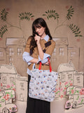 Cath Kidston Blue Paddington London small foldaway tote bag (British brand)