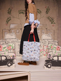 Cath Kidston Blue Paddington London small foldaway tote bag (British brand)
