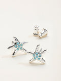 FatFace turquoise starfish stud earrings, imported from the UK