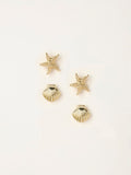 FatFace seaside stud earrings 2-pack, UK version