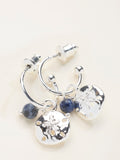 FatFace drop earrings silver tone charm, UK version