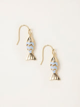 Next FatFace Gold Tone Fish Drop Earrings- Buy online at McGrocer