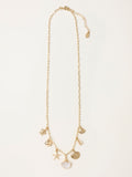 FatFace gold tone sealife charm necklace (British brand)