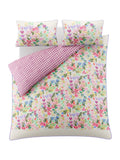 Bluebellgray Cerise Pink Flora duvet cover and pillowcase set - British product